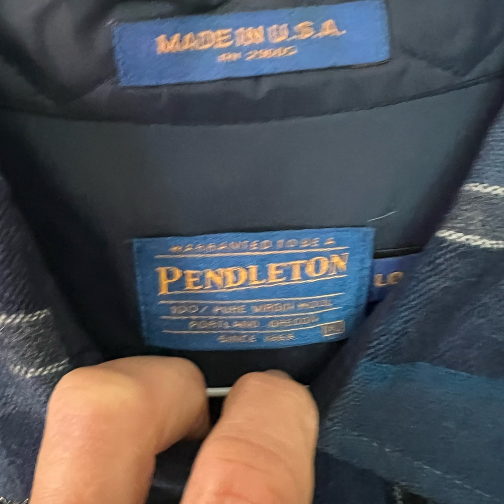 Pendleton Dark Blue Wool Garment